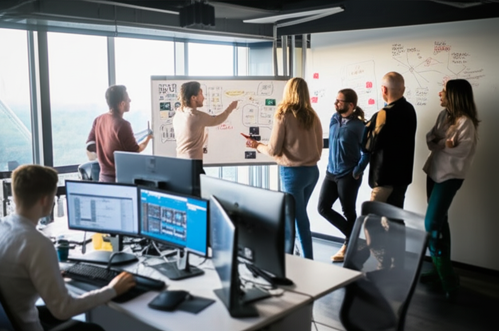 Our team at work